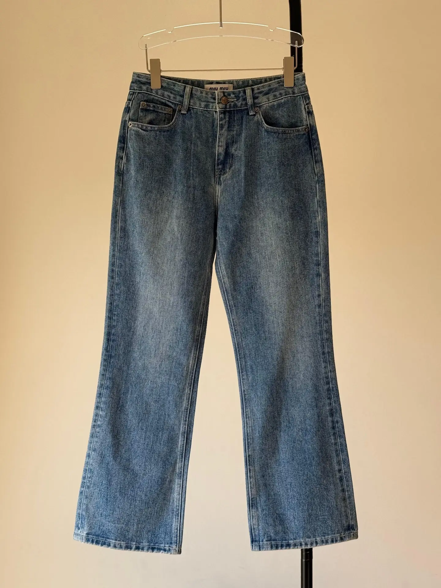 MIU MIU Full Length Straight Jeans MIU MIU Full Length Straight Jeans