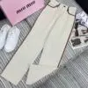 MIU MIU White Fit Track Pants