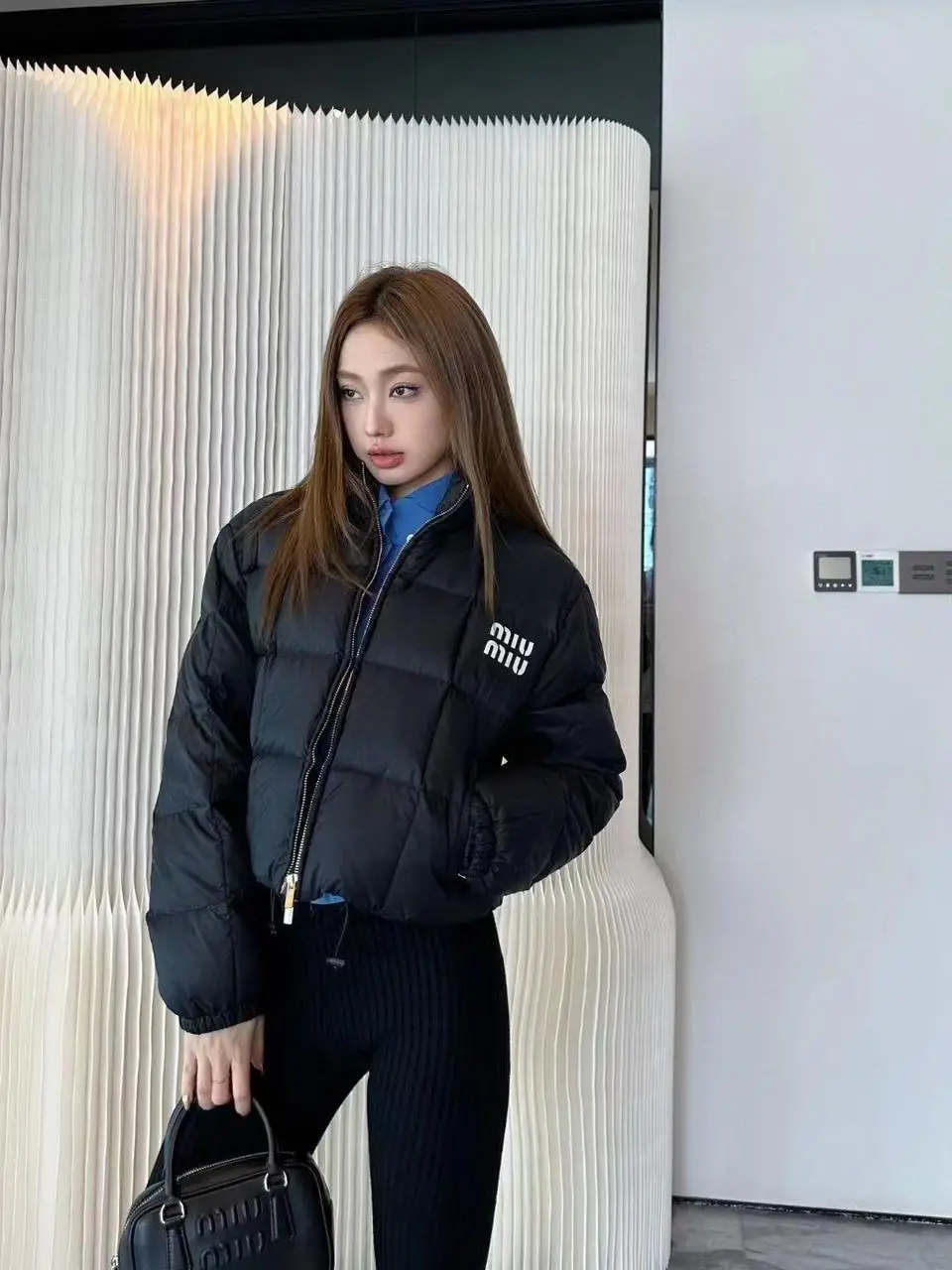 MIU MIU Quilted Down Jacket MIU MIU Quilted Down Jacket