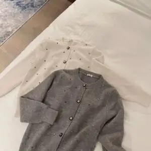 Miu Miu Shimmery Knit Cardigan