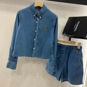 MIU MIU Soft Denim Matching Set