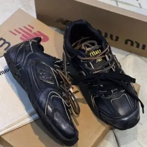 MIU MIU x New Balance Leather Sneakers