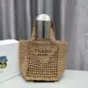 PRADA Raffia Tote Bag