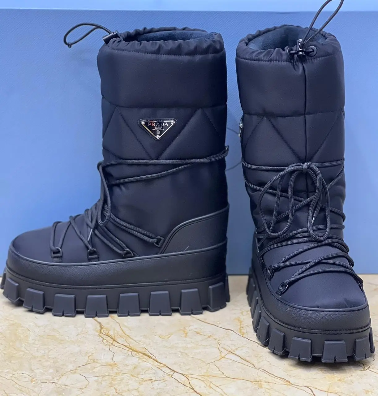 PRADA Knee-High Winter Boots PRADA Knee-High Winter Boots