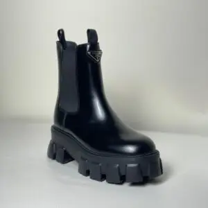 PRADA Leather Chelsea Boots