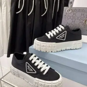 Prada Wheel Canvas Sneakers