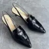 PRADA Patent Leather Slingback Pumps