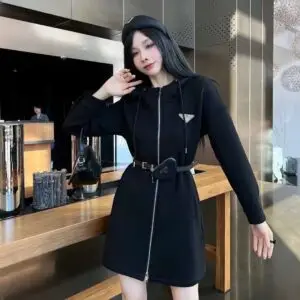 PRADA Women's Slim Hooded Dress