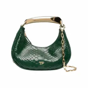 TOM FORD Python-Effect Leather Shoulder Bag