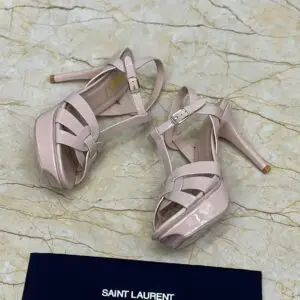 YSL Nude Platform Heels