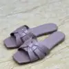 YSL Tribute Flat Leather Sandals