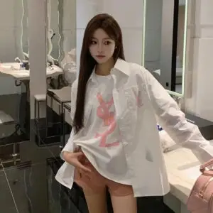 Saint Laurent White Poplin Dress Shirt