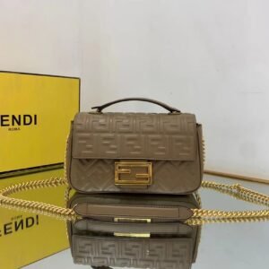 FENDI Baguette Chain Crossbody Bag