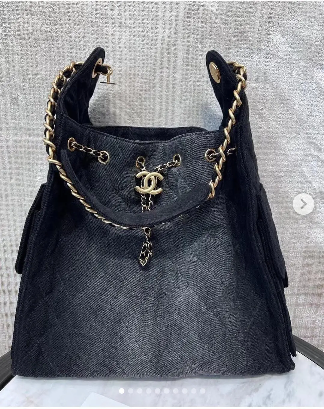 CHANEL Large Hobo Black Bag CHANEL Large Hobo Black Bag