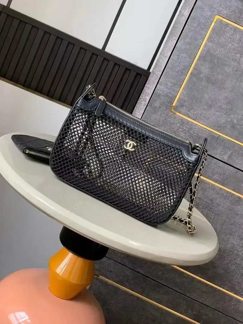 CHANEL Bias Stitch Chain Shoulder Bag CHANEL Bias Stitch Chain Shoulder Bag