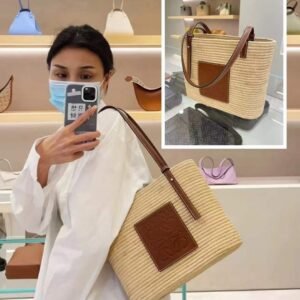 L OE WE Medium Basket Handbag