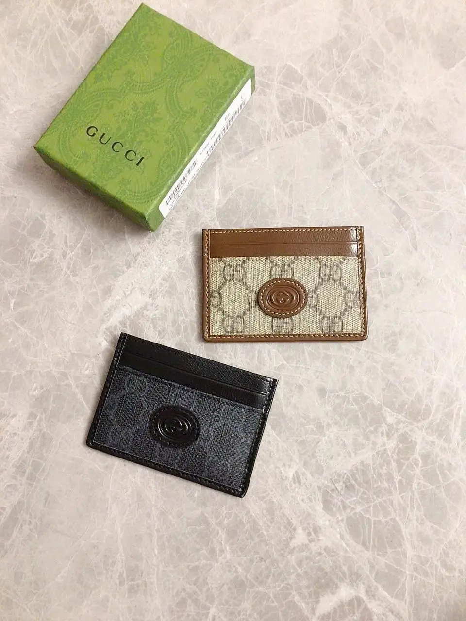 GUCCI Card Case With Interlocking G GUCCI Card Case With Interlocking G