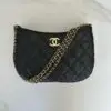 CHANEL Quilted Lambskin Hobo Bag