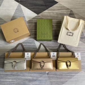 Gucci Metallic Gold Lizard Bag