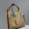 YSL Oxalis Crochet Raffia Shoulder Bag