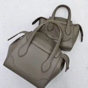 Loro Piana Dark Jute Duffle Bag