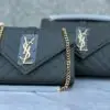 YSL Saint Laurent Quilted Leather Shoulder Bag
