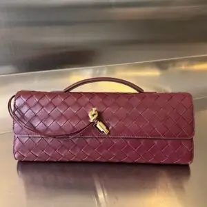 BOTTEGA VENETA Andiamo Leather Clutch with Handle Bag