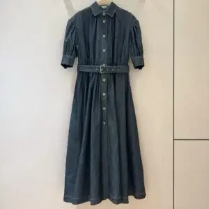 DIOR Denim Long Dress