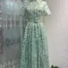 DIOR Cannage Quilted Midi Dress