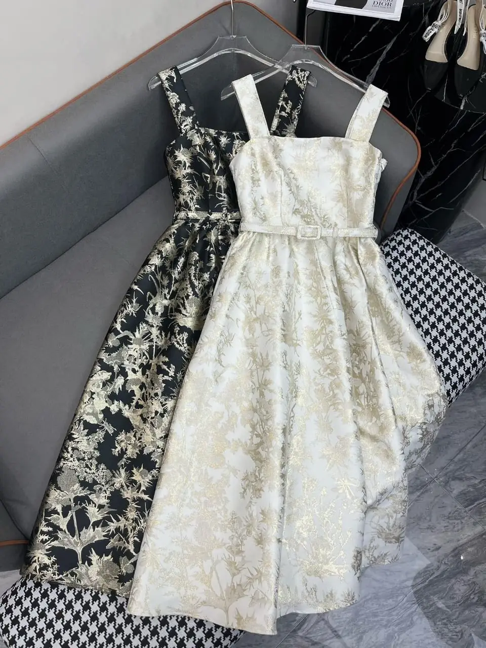 DIOR Floral Print Midi Dress DIOR Floral Print Midi Dress