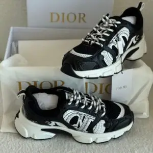 Dior Chrono Sneaker Mesh Black & White