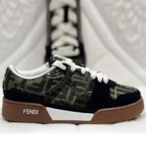 FENDI Match Sneakers Fabric Brown