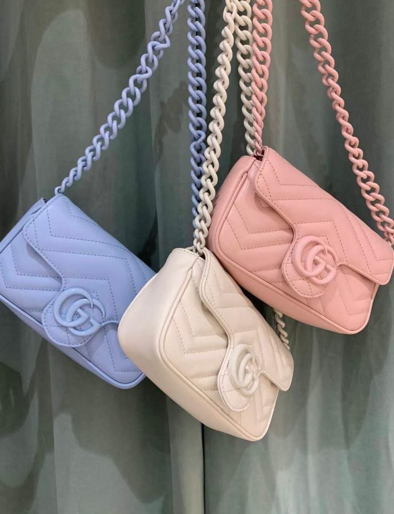 GUCCI GG Marmont Leather Belt Bag GUCCI GG Marmont Leather Belt Bag