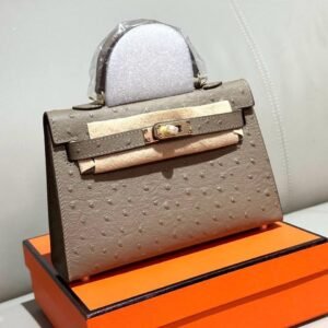 Hermès Ostrich Mini Kelly Bag