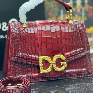 Dolce & Gabbana Amore Croco Bag