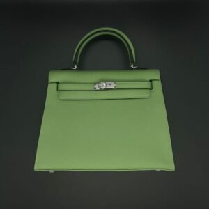 Hermès Kelly 25 Sellier Vert Criquet