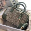 Military Green Jacquard Tote Bag