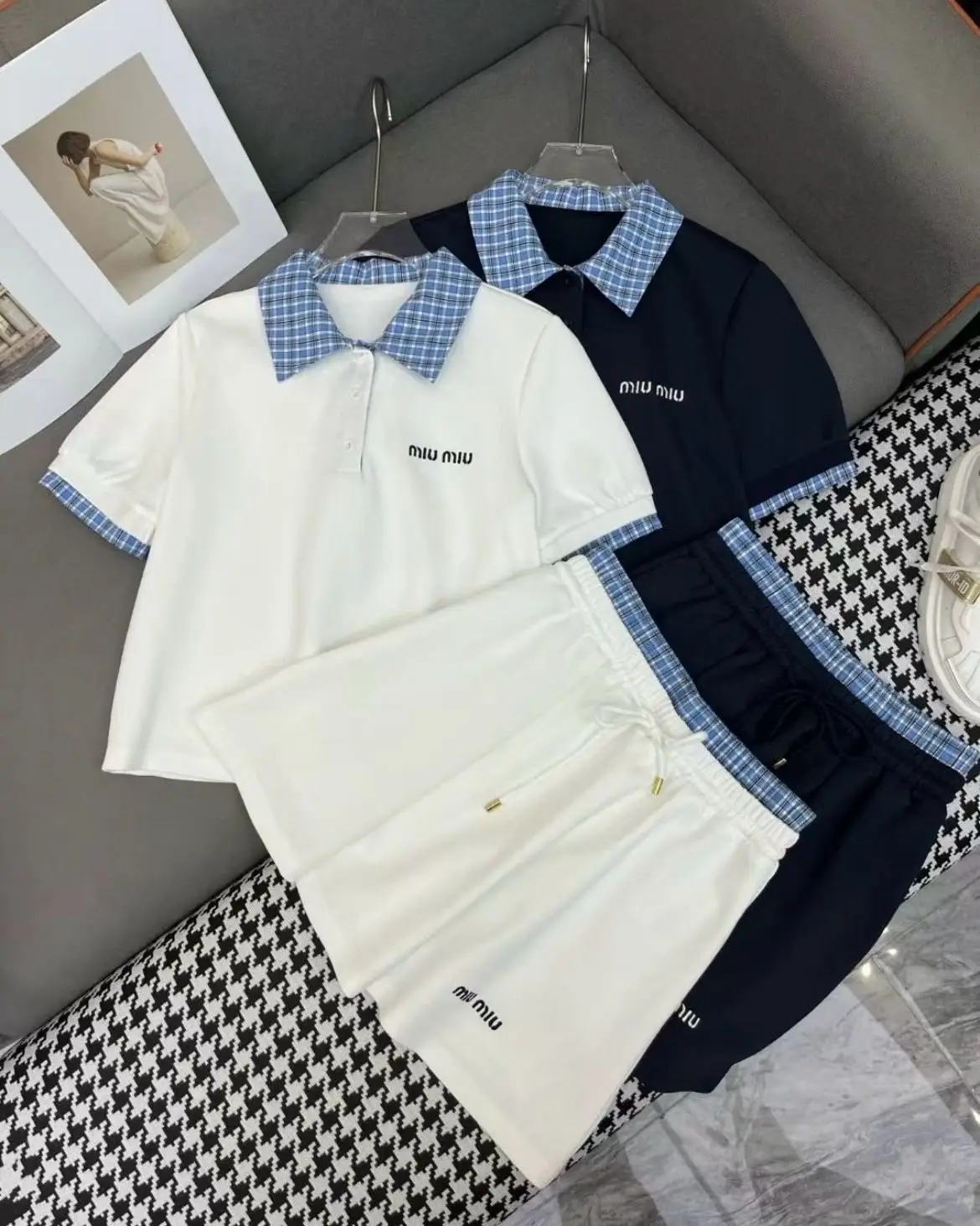 MIU MIU Pleated Skirt Set MIU MIU Pleated Skirt Set