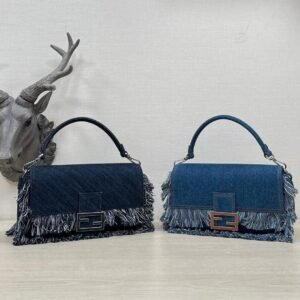 Fendi Denim Baguette Bag