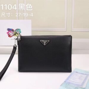 PRADA Saffiano Leather Clutch Bag
