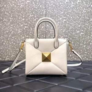 Valentino Garavani One Stud Leather Tote Bag