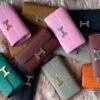 HERMES Leather Card Holder