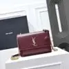 YSL Sunset Bag Burgundy