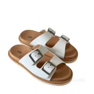 Brunello Cucinelli Brown & White Sandals for Men