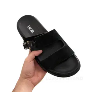 Dior Aqua Sandal Black Suede