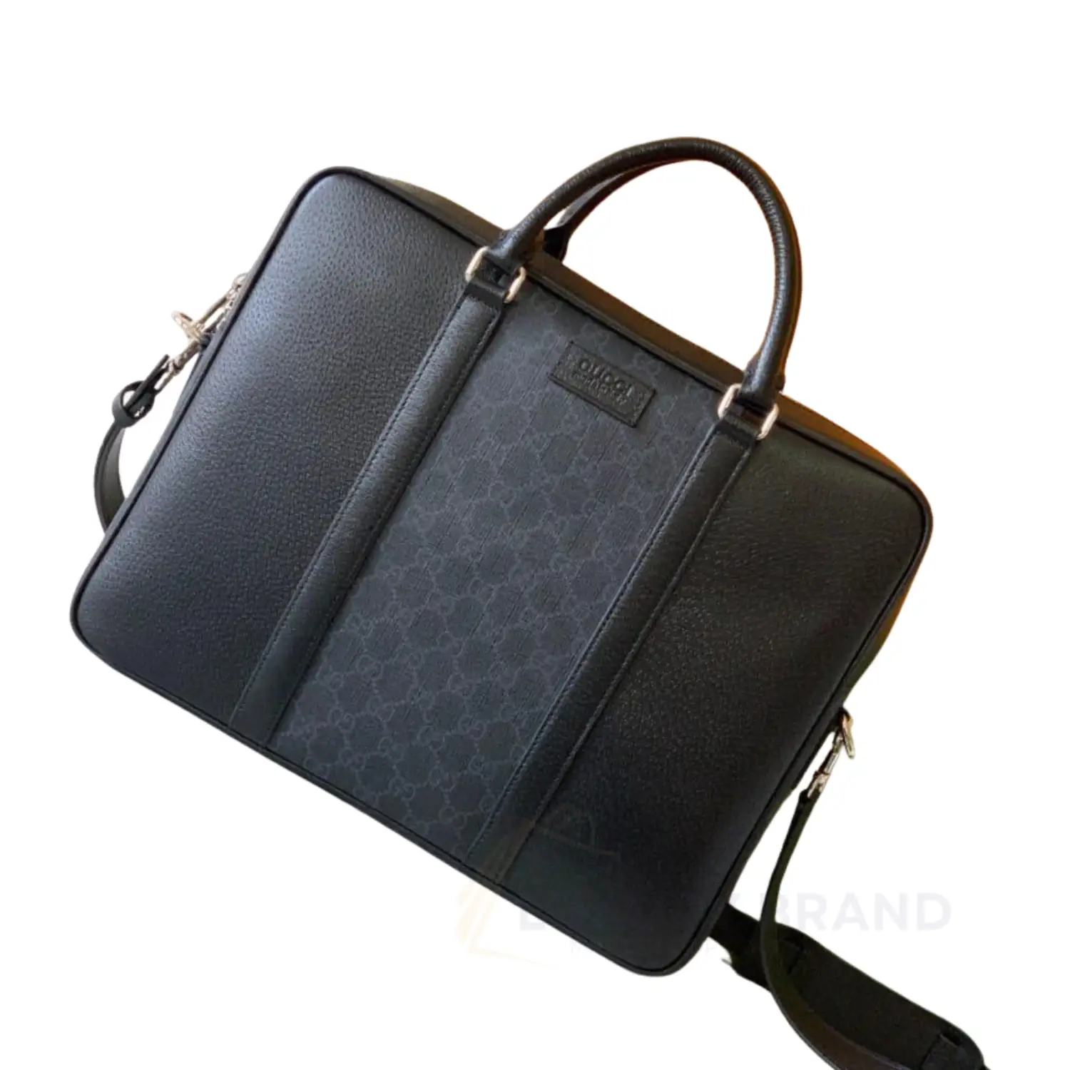 GUCCI Black GG Supreme Medium Briefcase GUCCI Black GG Supreme Medium Briefcase