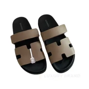 HERMES Leather Sandals for Men – Brown