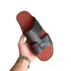 LORO PIANA Buckle Sandal Ox Leather Chocolate For Men