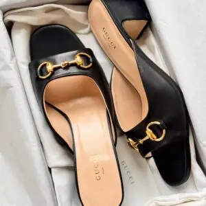 Gucci Horsebit Leather Slides