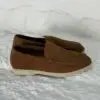 LORO PIANA Suede Leather Loafers
